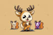 design a cute cartoon mascot logo