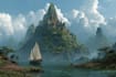 illustrate medieval fantasy and sci fi maps
