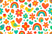design colourful repeat patterns