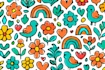 design or recreate repeated seamless pattern vector