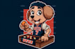 draw a cartoon logo, mascot, character
