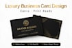 design a professional business card in canva