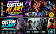 create custom ai art unique characters concept art