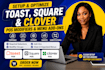 setup toast square clover pos modifiers and menu add ons