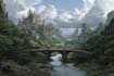 design detailed fantasy landscapes and environments