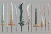 create weapon design and illustration