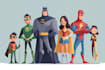 make super hero character design illustration