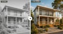 create photorealistic architectural exterior rendering for architects