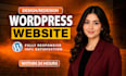 build design wordpress website development,  business website, dating website