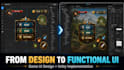 design a mobile game UI menus, hud, icons and buttons