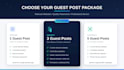 provide high quality guest post and backlink placements