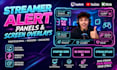 design twitch overlays streamer graphics alert panels screen youtube kick