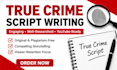 do true crime script bodycam podcast script youtube script documentary script