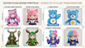 turn your character into a custom plush toy design