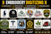 professionally digitize your embroidery logo