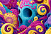 create mesmerizing psychedelic and trippy illustrations