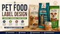 design professional pet food label and packaging design