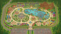 design amusement park map, theme park map, resort and attraction map