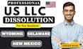 do delaware llc dissolution, dissolve llc and close ein in delaware, wyoming llc