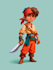 design 2d game character illustration
