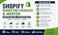 setup shopify marketing manager and mentor dropshipping store ecommerce website