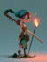draw 2d game character illustration
