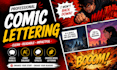 create comic dialogue speach bubbles graphic novel lettering sound effect