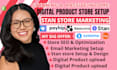 do stan store setup, esty seo listing, shopify store payhip digital product
