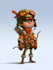 draw 2d game character illustration