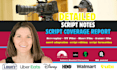 write script notes and script coverage report for tv series or feature film