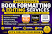 format, edit on amazon kindle paperback ebook formatting