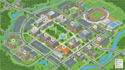 create campus map collage, wayfinding map and school property site plan