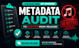 fix rejected music distribution and audit your metadata