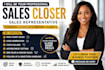 do appointment settings and close sales
