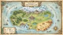 create map illustration, travel map, fantasy map, location map, tourist map
