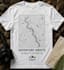 design a custom hiking trail topographic map t shirt