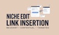 do niche edit link insertion on relevant websites