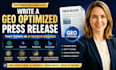 write a GEO optimized press release that ranks in ai search engines