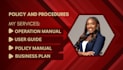 write professional sops, policies, and operations manuals