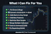 fix, modify, or upgrade your tradingview pine script indicator or strategy