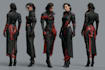 cyberpunk female character art