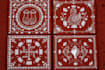 create authentic kumaoni aipan art for pooja thali