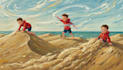 create cute children book illustrations with animals