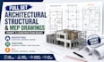 create full set architectural structural, mep permit construction drawings