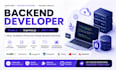 develop a nodejs backend, rest API and database