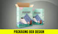design custom packaging box and product label with 3d mockup