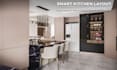 design a 3d kitchen interior, layout, and ikea cabinets
