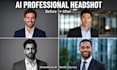 create ai professional headshot before after