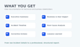 create a professional IT incident report or root cause analysis