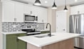 design custom kitchen cabinets in mozaik with 3d rendering
